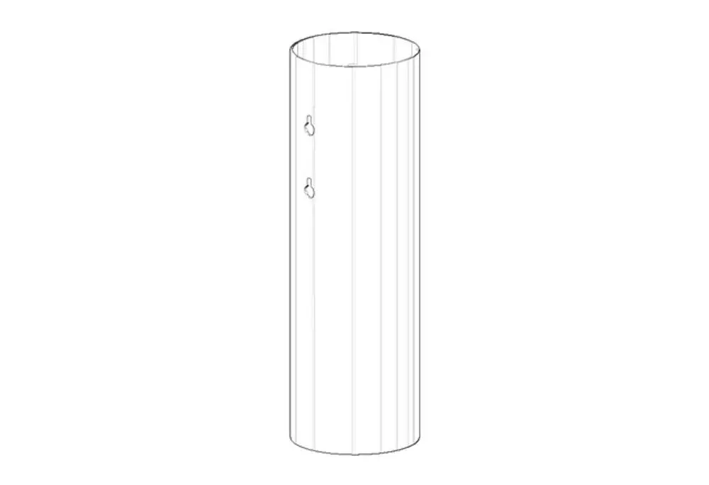 DORNBRACHT Gehäuse für Toilettenbürstengarnitur ERSATZTEILE 082301503 D. 100 x 310 mm Messing gebürstet (23kt Gold), 082301503-28 Galeriebild 1